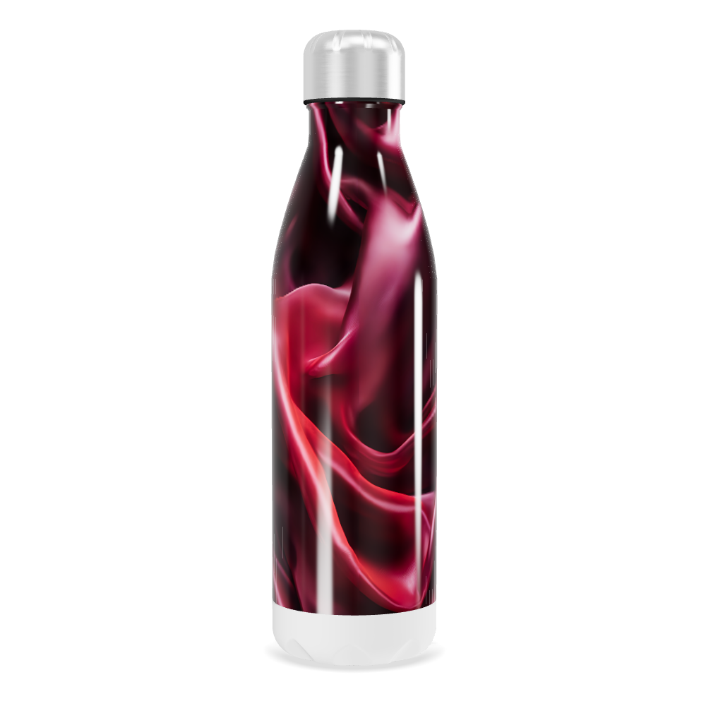 Garrafa Inox - Estampa Abstrata Rosa