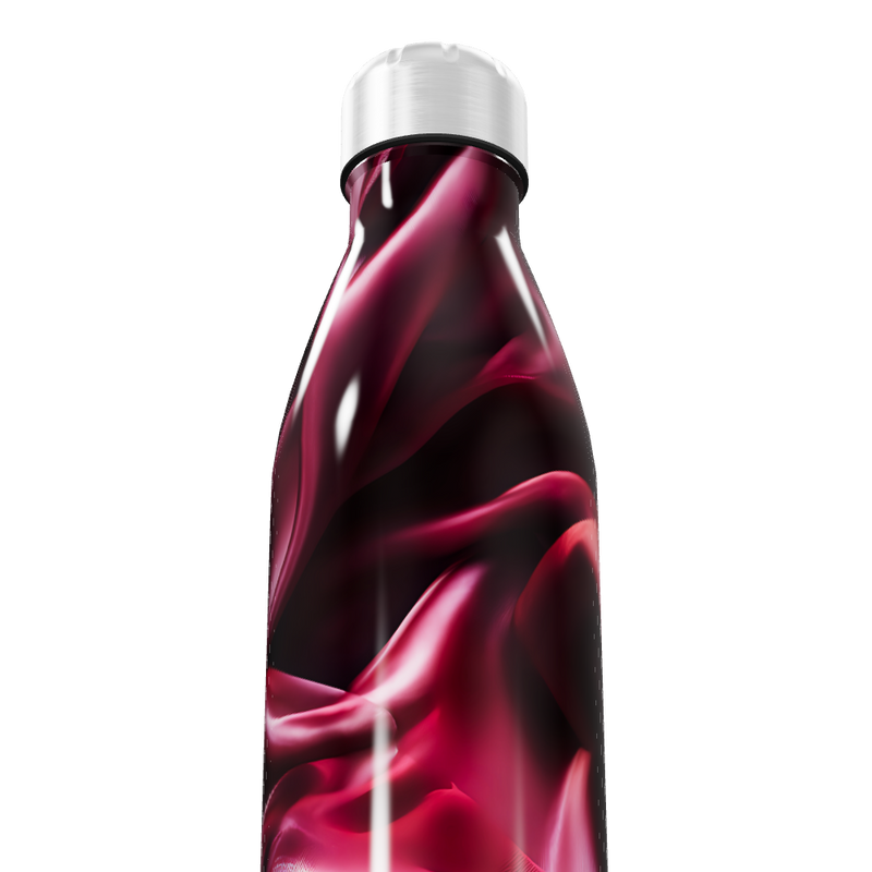 Garrafa Inox - Estampa Abstrata Rosa