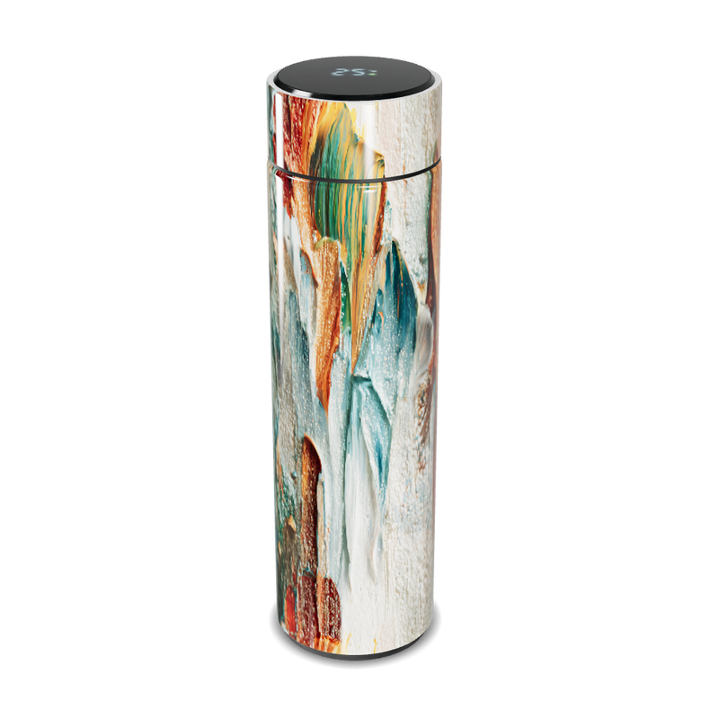 Garrafa Térmica Touch - Estampa Abstrata Colorida