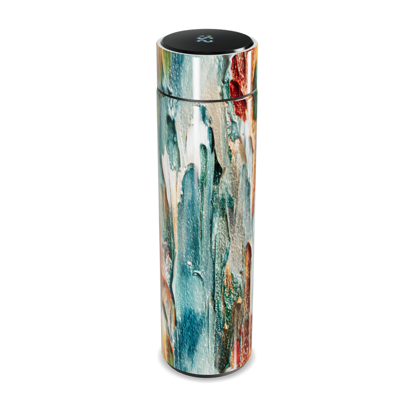 Garrafa Térmica Touch - Estampa Abstrata Colorida