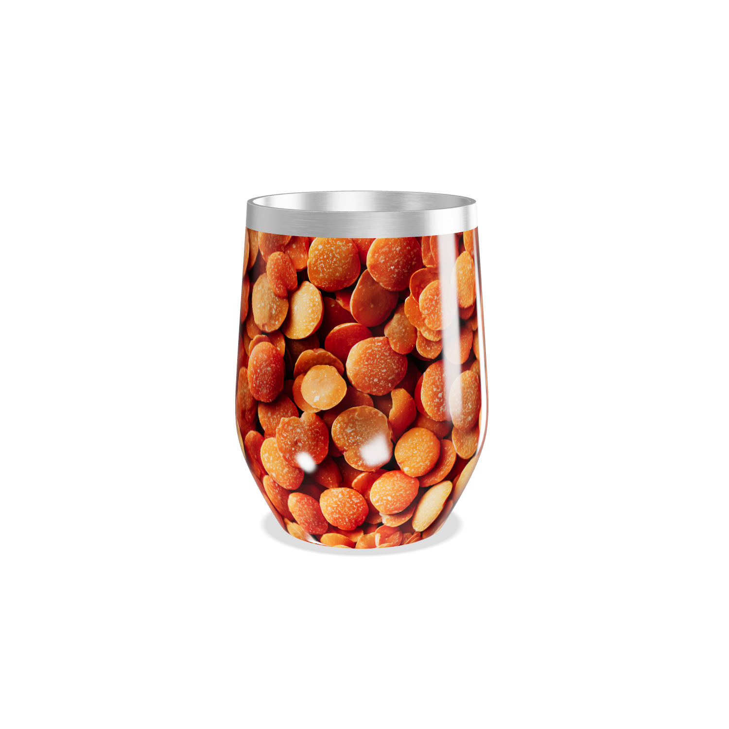 Copo Térmico Slim - Estampa Laranja Grãos