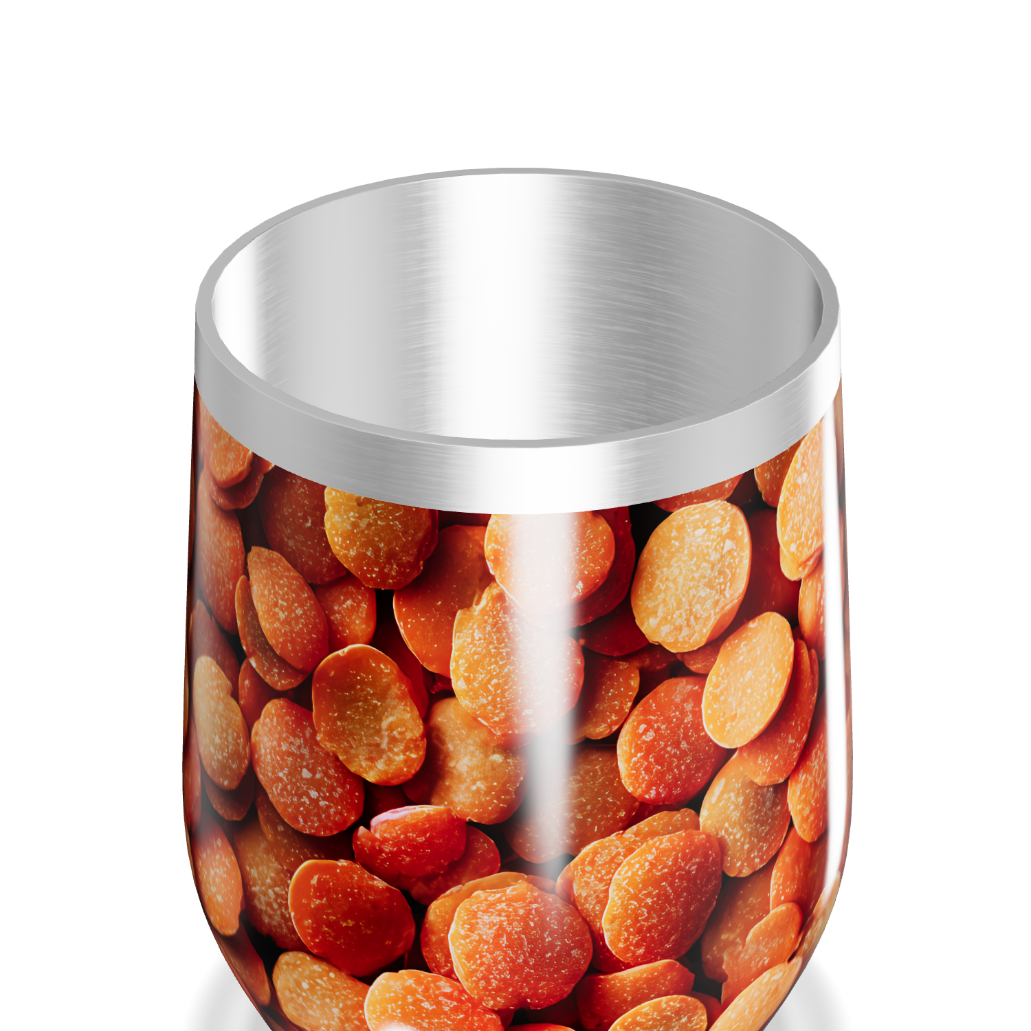 Copo Térmico Slim - Estampa Laranja Grãos