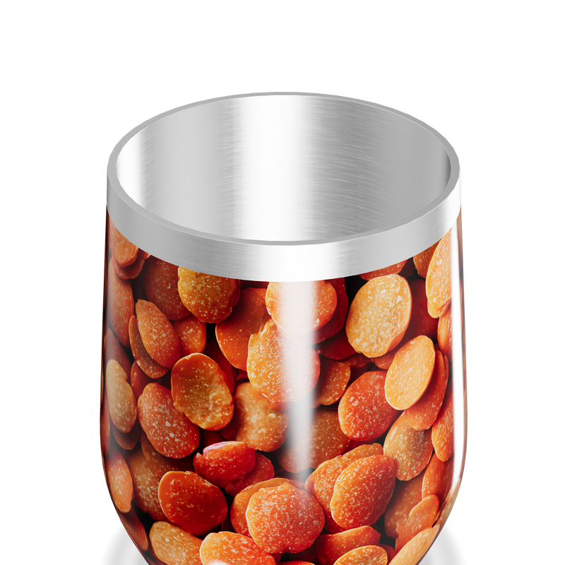 Copo Térmico Slim - Estampa Laranja Grãos