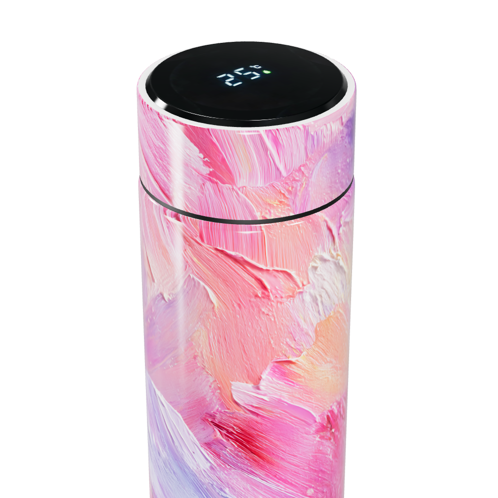 Garrafa Térmica Touch - Rosa Estampada Digital