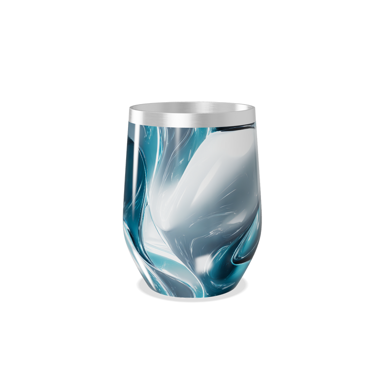 Copo Térmico Slim - Azul Marmorizado Inox