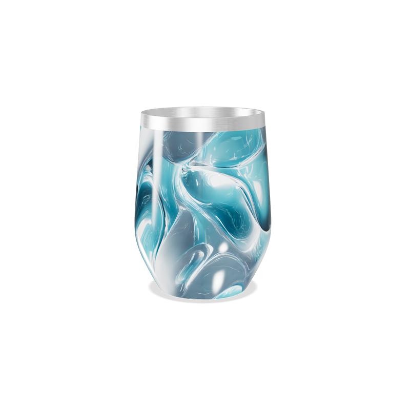 Copo Térmico Slim - Azul Marmorizado Inox