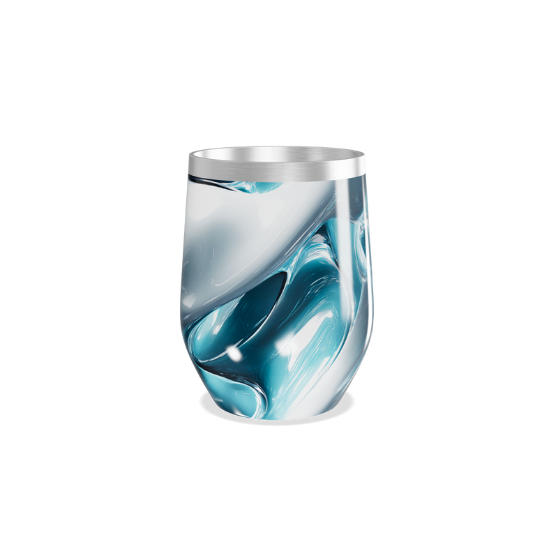 Copo Térmico Slim - Azul Marmorizado Inox