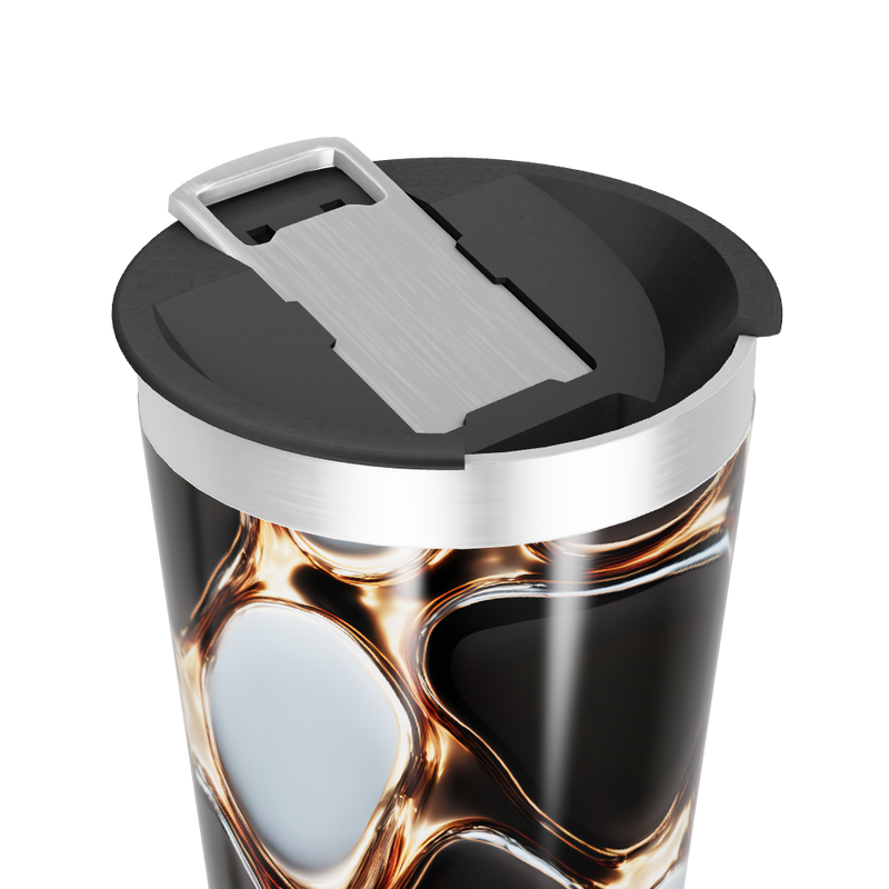 Copo Térmico - Aço com Estampa Abstrata