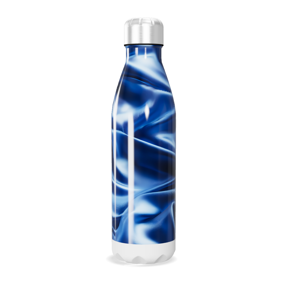 Garrafa Inox Azul - Efeito Mármore