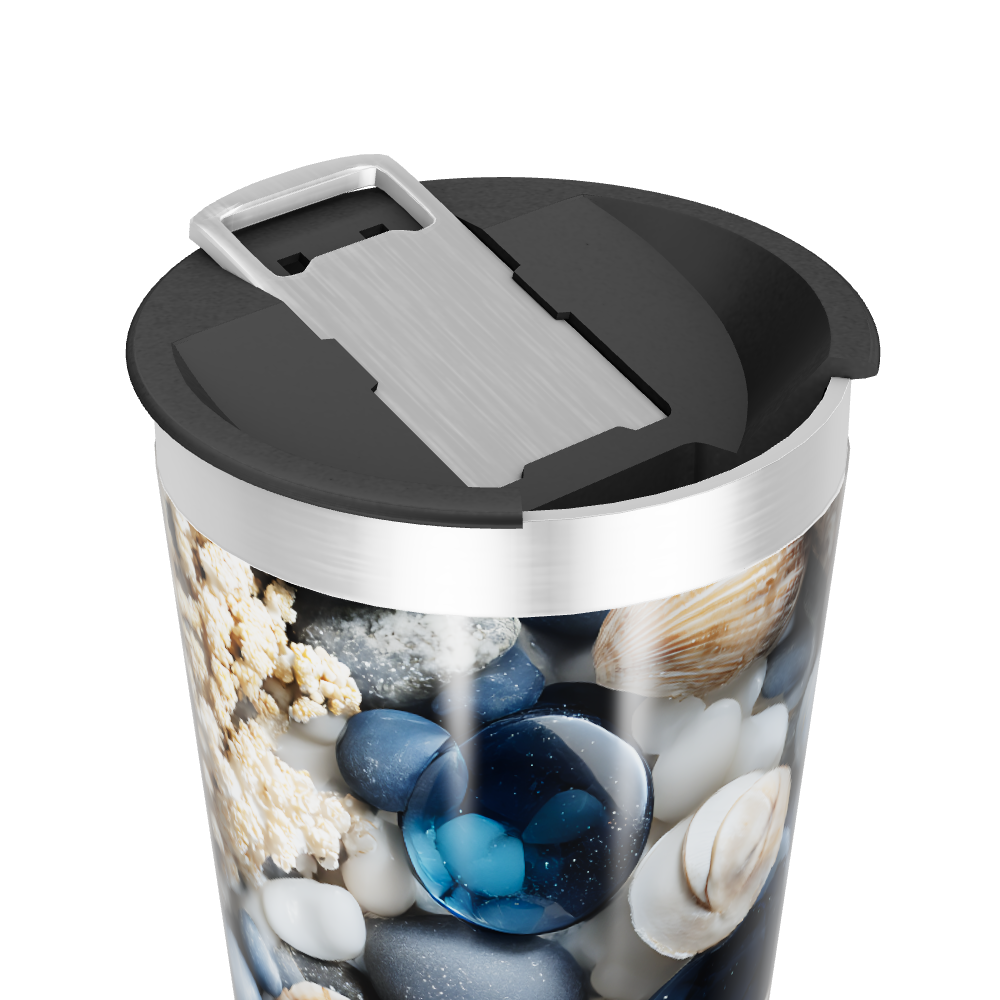 Copo Térmico - Estampa Conchas Oceânicas