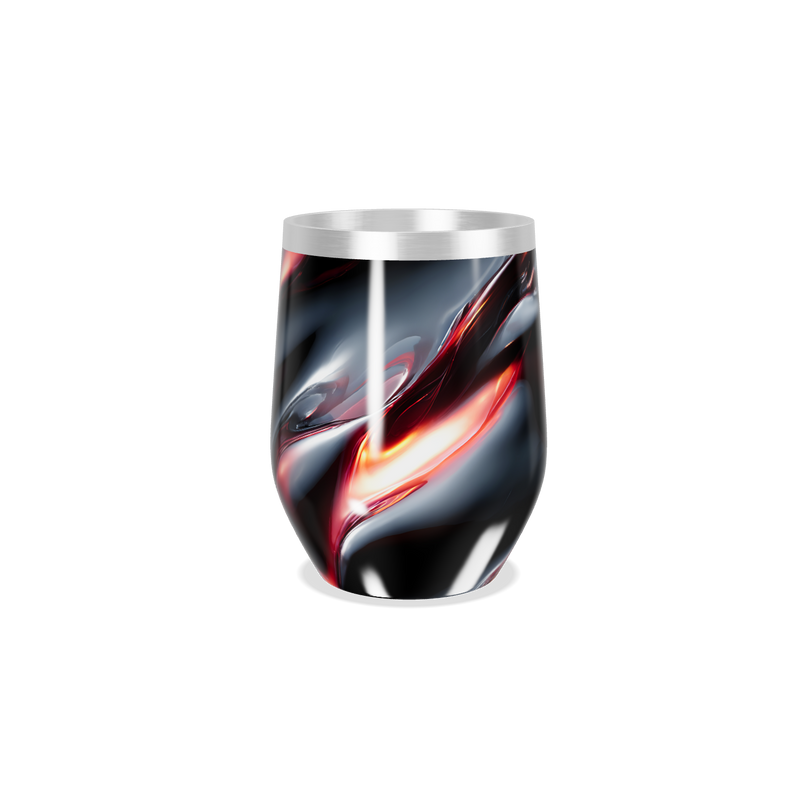 Copo Térmico Slim - Preto com Efeito Marmorizado