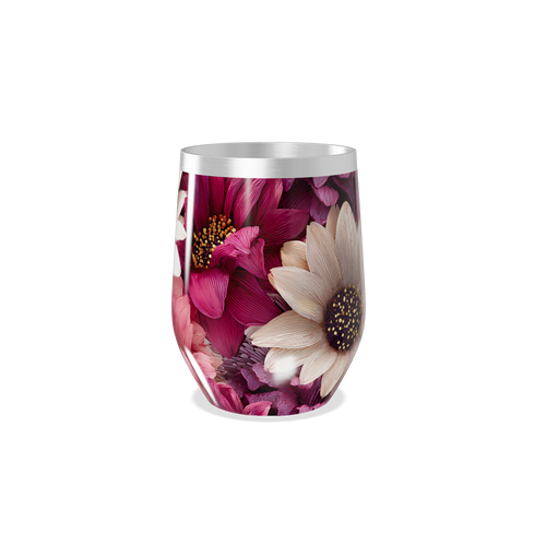 Copo Térmico Slim - Floral Colorido Aço Inox