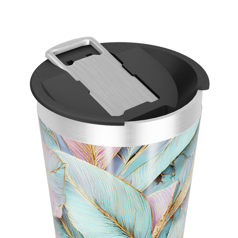 Copo Térmico - Estampa Folhas Coloridas