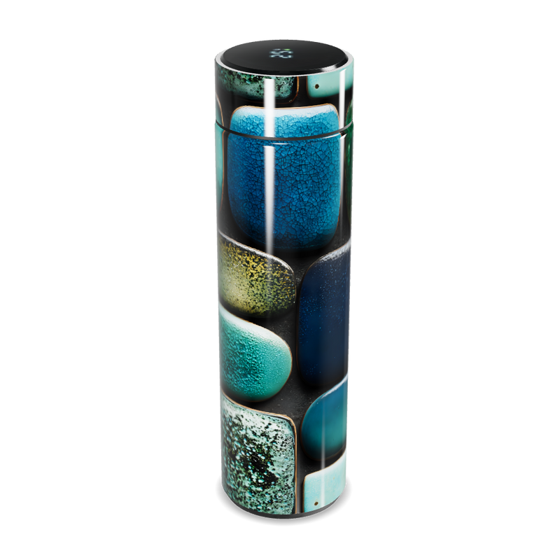 Garrafa Térmica Touch - Estampa Pedras Coloridas