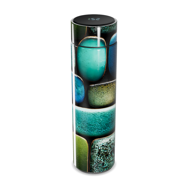 Garrafa Térmica Touch - Estampa Pedras Coloridas