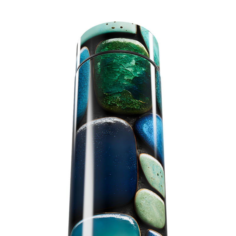 Garrafa Térmica Touch - Estampa Pedras Coloridas