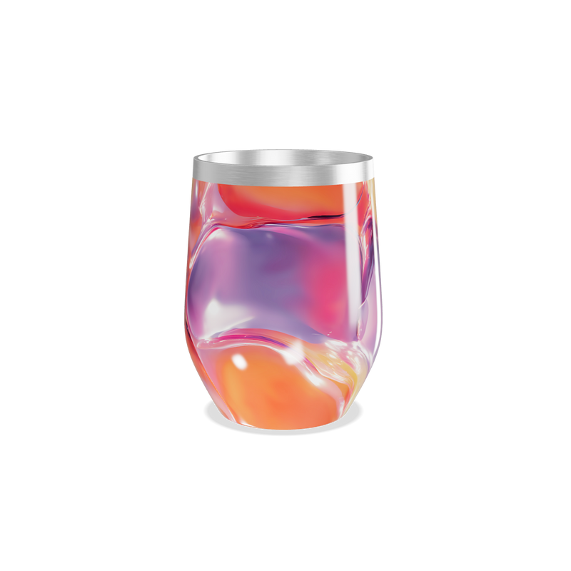 Copo Térmico Slim - Estampa Abstrata Colorida