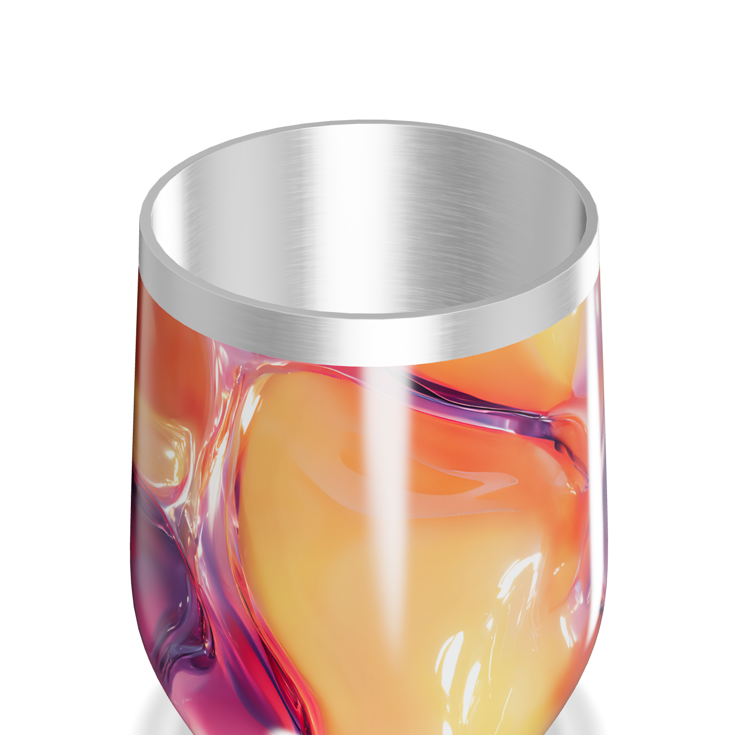 Copo Térmico Slim - Estampa Abstrata Colorida