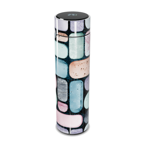 Garrafa Térmica Touch - Estampa Colorida Geométrica