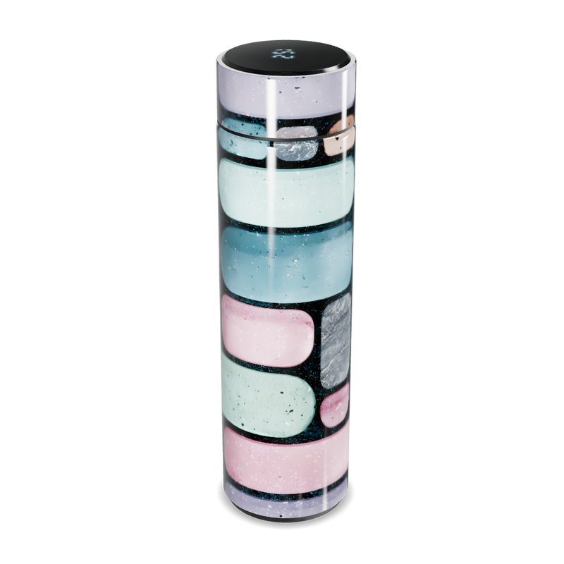 Garrafa Térmica Touch - Estampa Colorida Geométrica