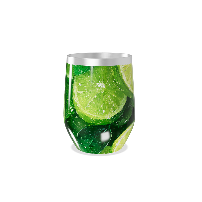 Copo Térmico Slim - Estampa Limão Verde