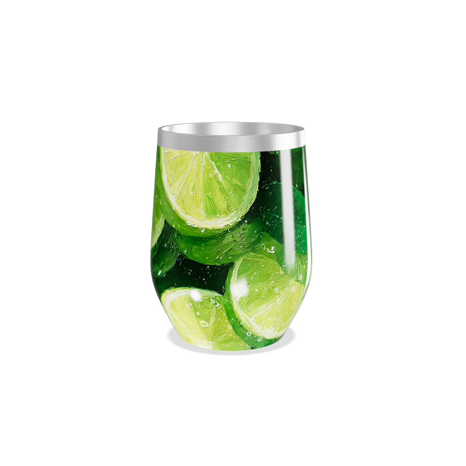 Copo Térmico Slim - Estampa Limão Verde