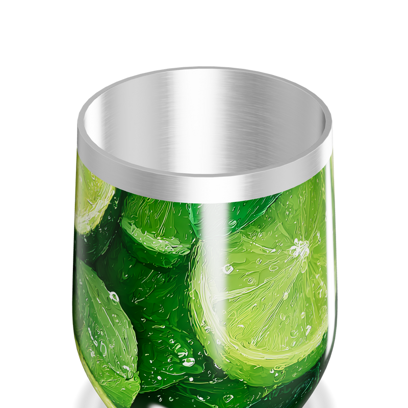 Copo Térmico Slim - Estampa Limão Verde