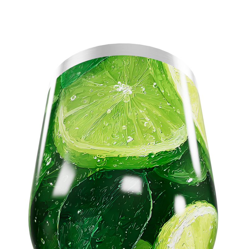 Copo Térmico Slim - Estampa Limão Verde