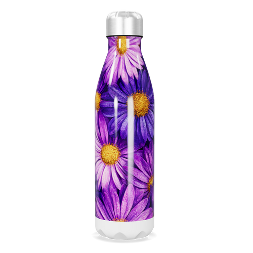 Garrafa Inox Flores Roxas 500ml