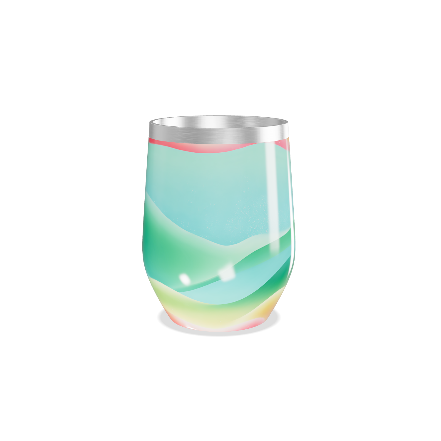 Copo Térmico Slim - Multicolorido Inox