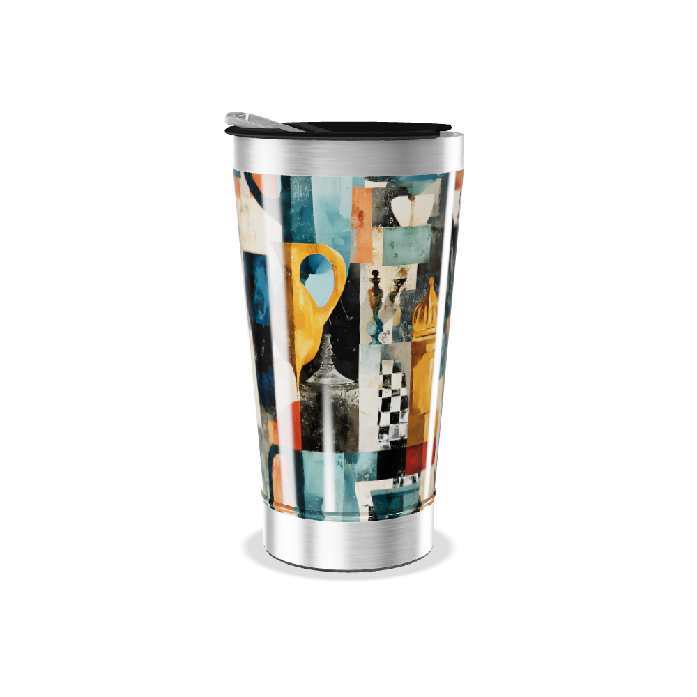 Copo Térmico - Estampa Artística Colorida