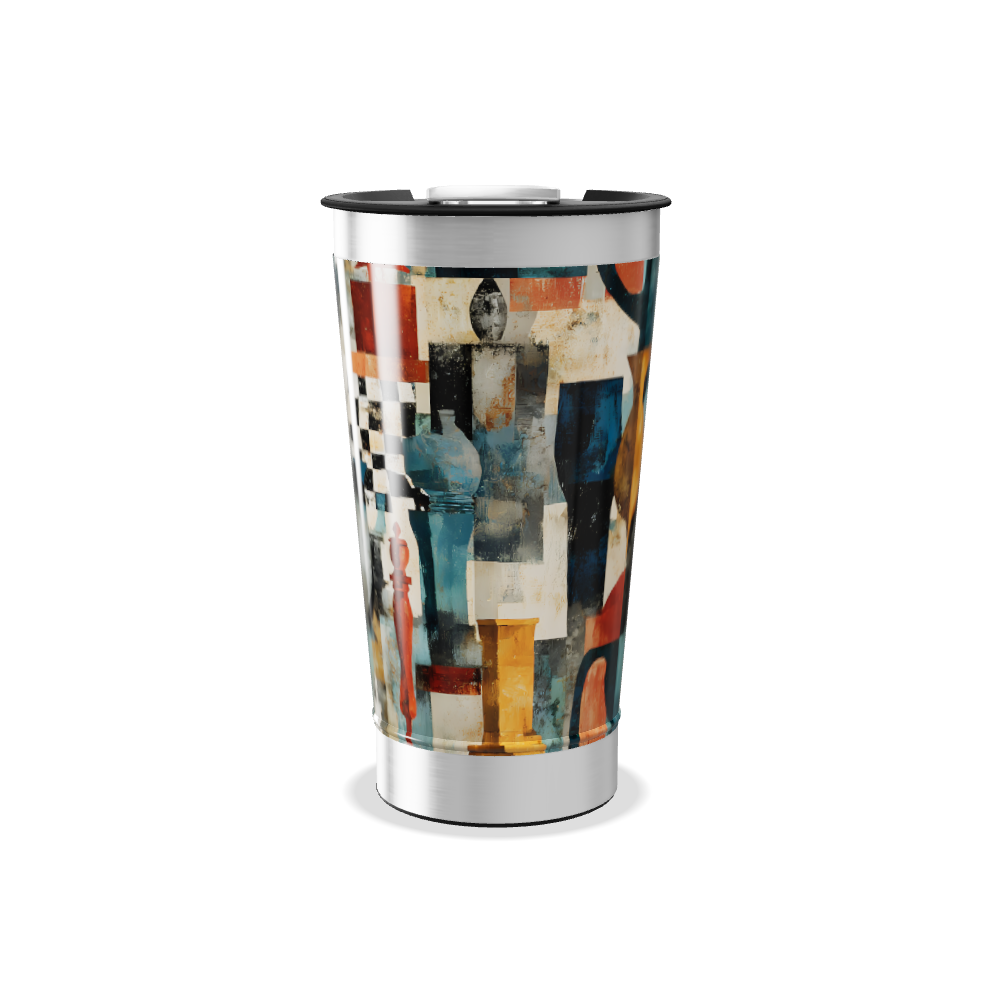 Copo Térmico - Estampa Artística Colorida