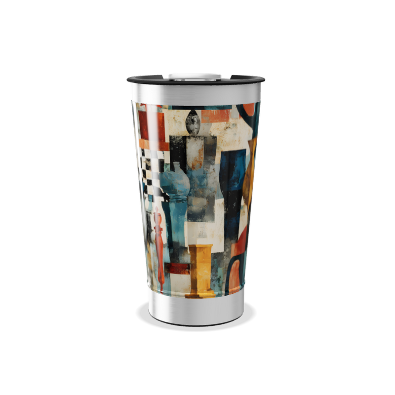 Copo Térmico - Estampa Artística Colorida