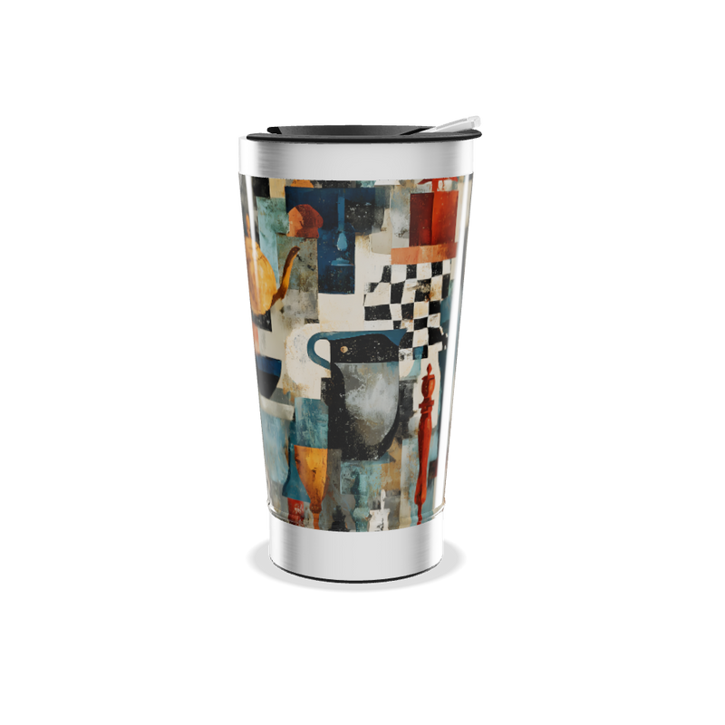 Copo Térmico - Estampa Artística Colorida