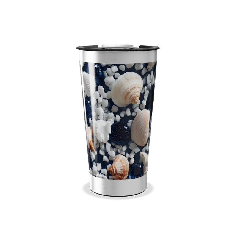 Copo Térmico - Estampa Marinha Conchas