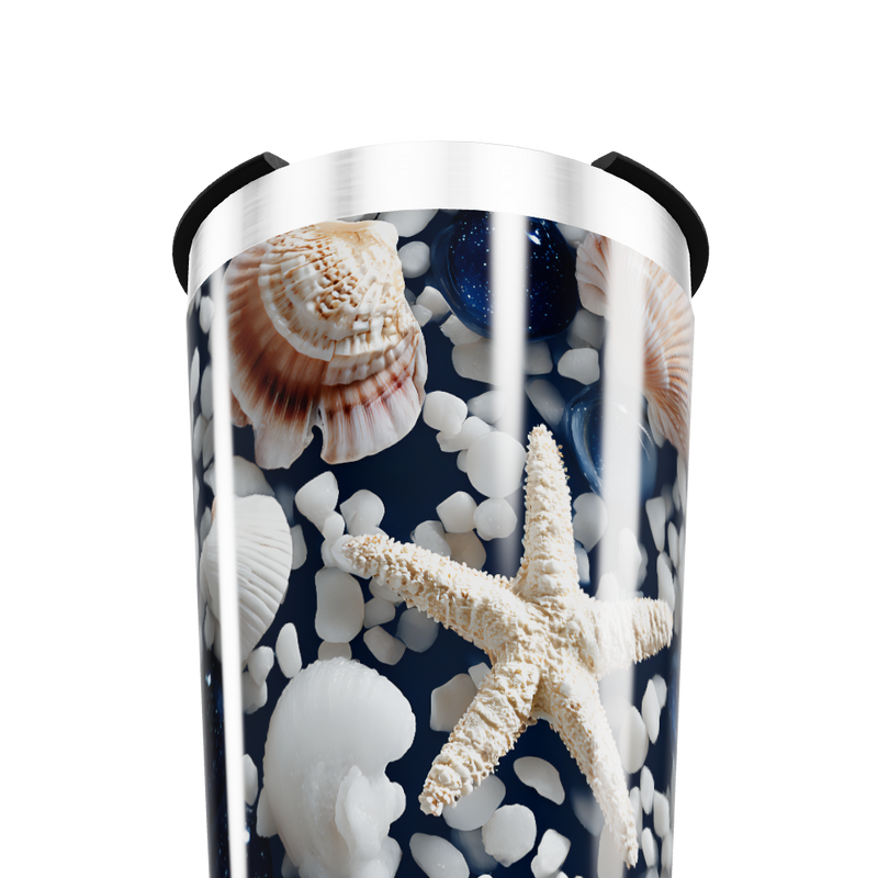 Copo Térmico - Estampa Marinha Conchas
