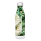 Garrafa Inox - Flores Verdes e Brancas