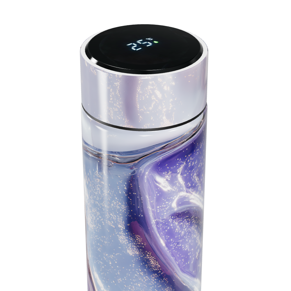 Garrafa Térmica Touch - Roxa com Display LED
