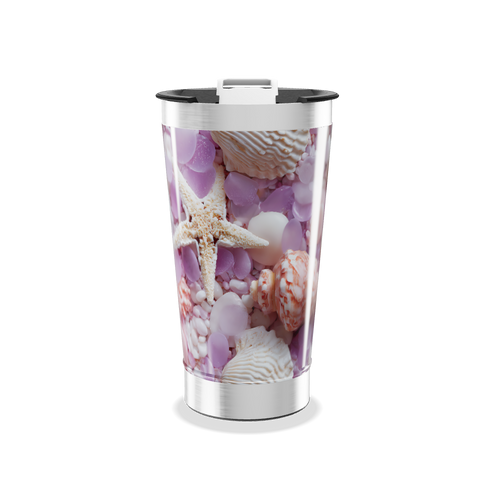 Copo Térmico - Estampa Conchas Coloridas