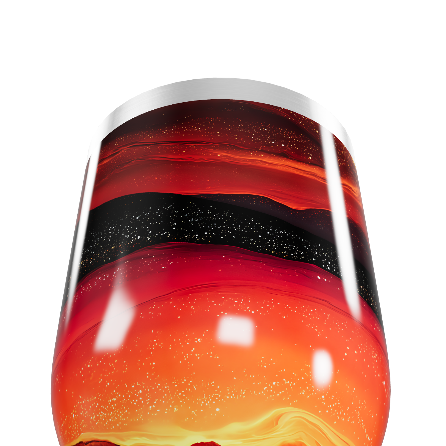 Copo Térmico Slim - Estampa Vulcânica