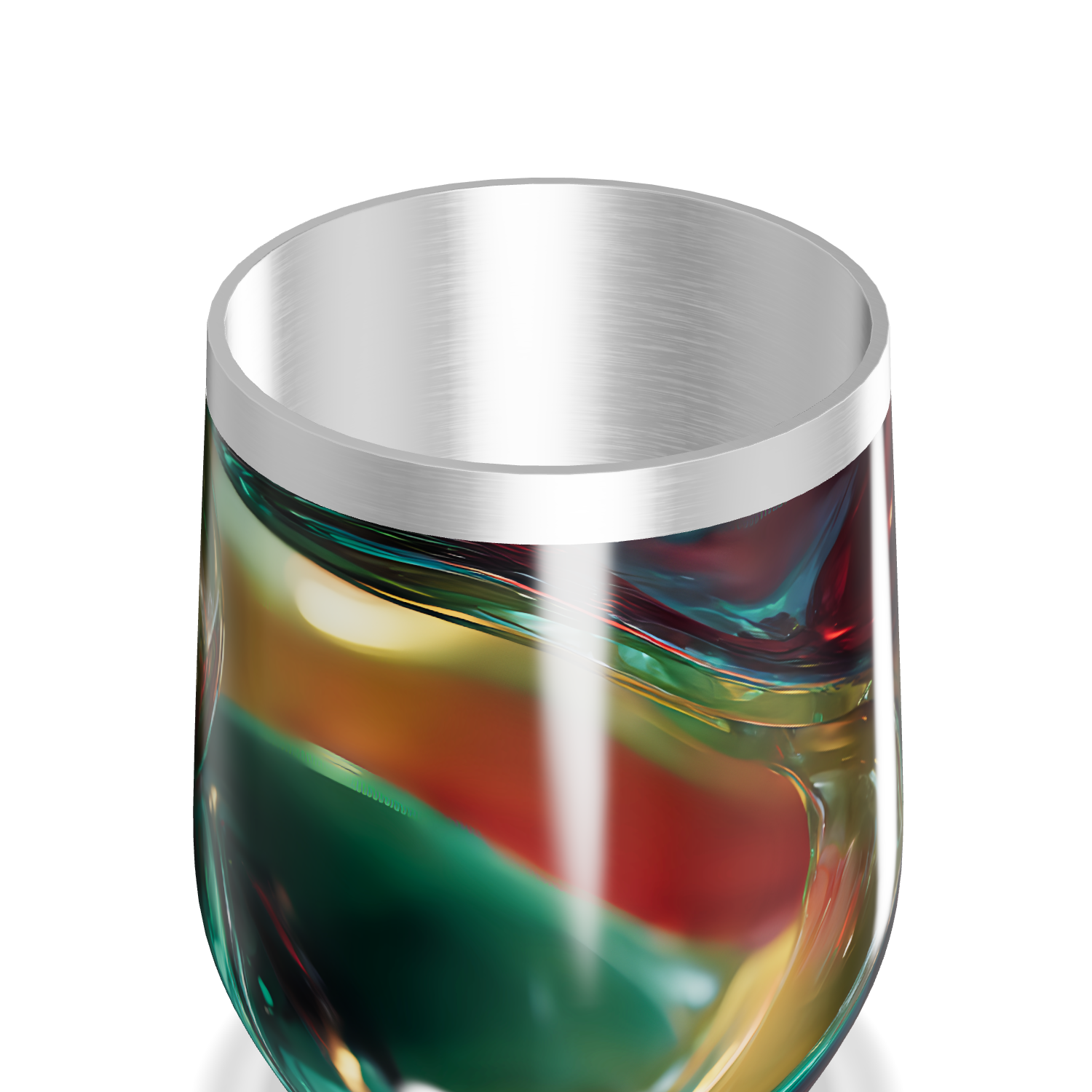 Copo Térmico Slim - Multicolorido Vidro