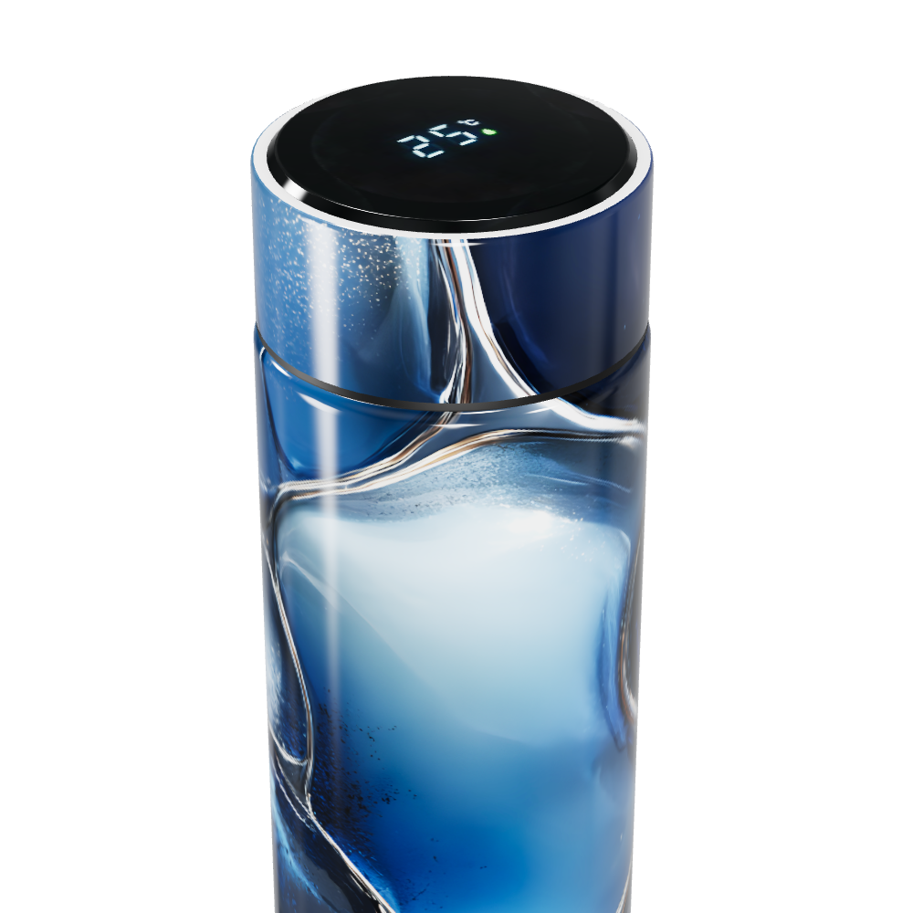 Garrafa Térmica Touch - Azul com Display Digital
