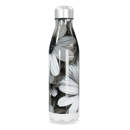 Garrafa Inox Flores Brancas