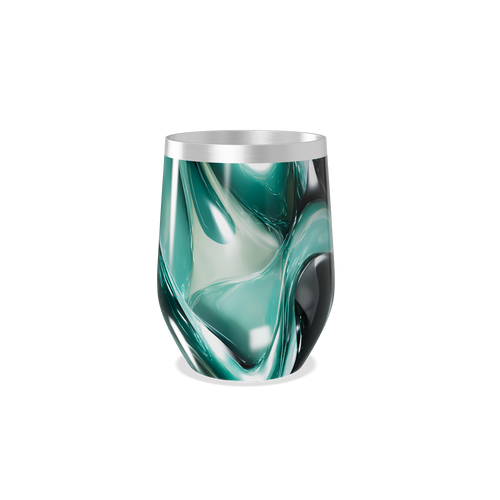 Copo Térmico Slim - Verde Mármore Inox