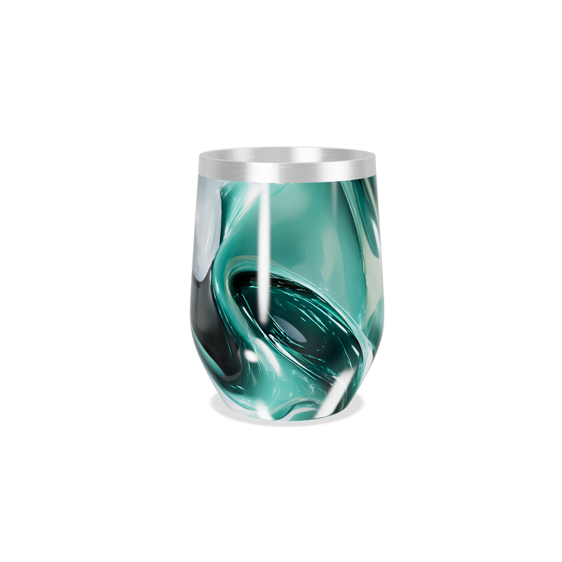 Copo Térmico Slim - Verde Mármore Inox