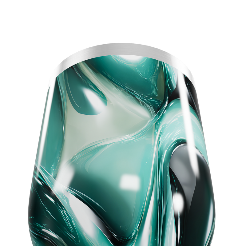 Copo Térmico Slim - Verde Mármore Inox