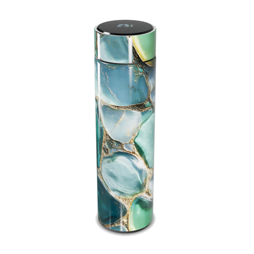 Garrafa Térmica Touch - Verde Marmorizada