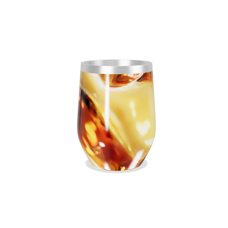 Copo Térmico Slim - Design Abstrato Amarelo