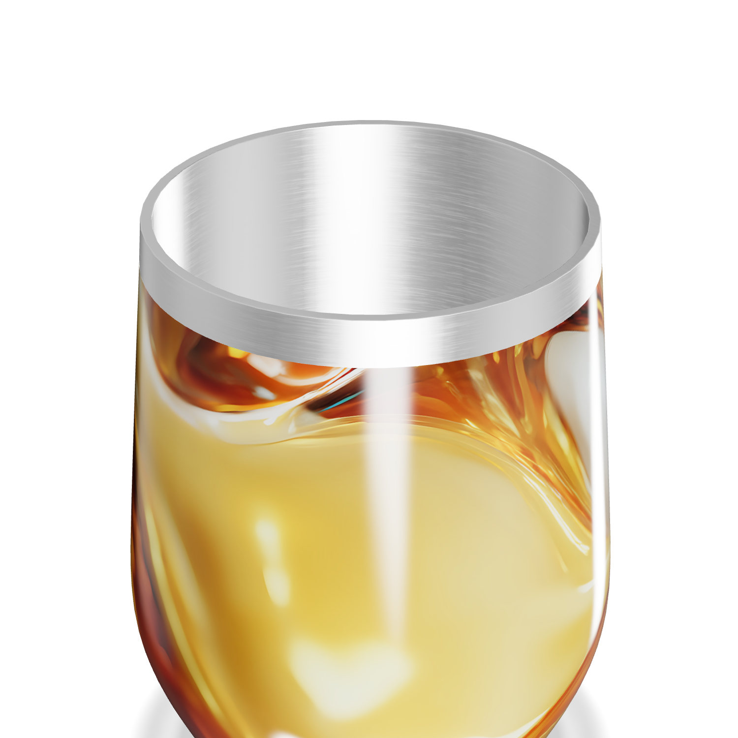 Copo Térmico Slim - Design Abstrato Amarelo