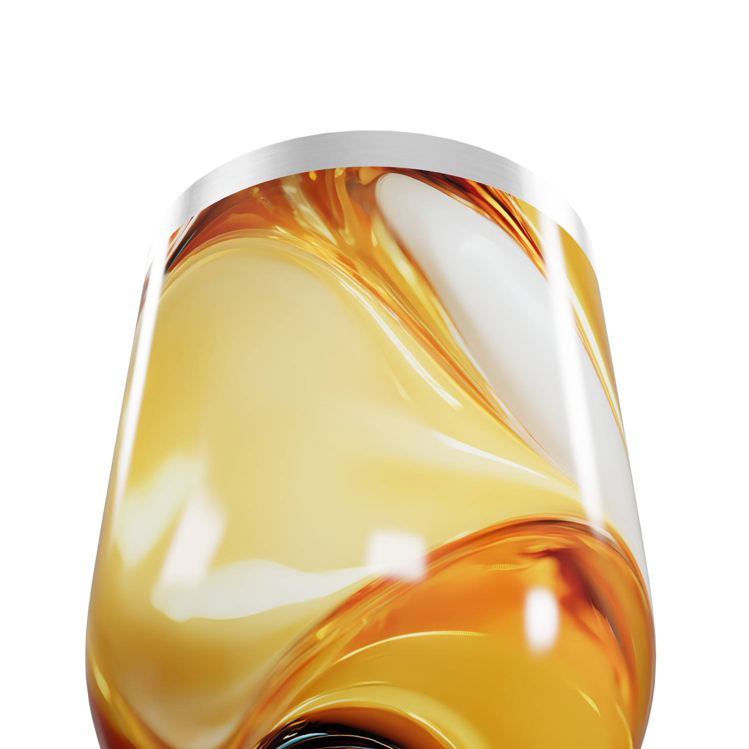 Copo Térmico Slim - Design Abstrato Amarelo